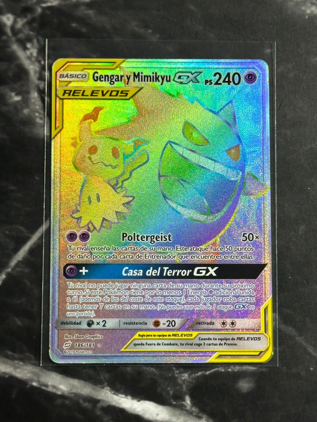 Gengar y Mimikyu GX (TEU 186)